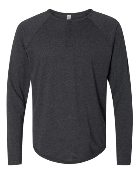 Next Level - Triblend Henley - 6072