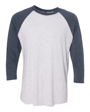 Indigo Sleeves/ Heather White Body