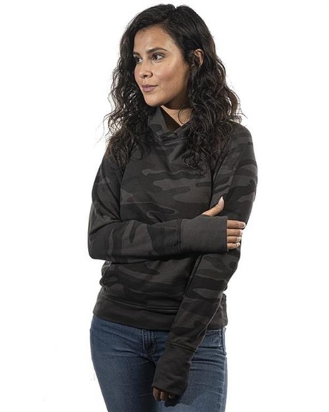 Burnside - Women's Enzyme-Washed French Terry Hooded Sweatshirt - 5605