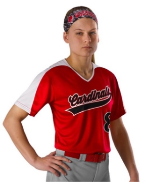 Alleson Athletic - Women's V-Neck Fastpitch Jersey - 558VW