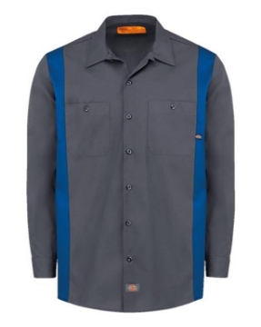 Dickies - Industrial Colorblocked Long Sleeve Shirt - Tall Sizes - 5524T