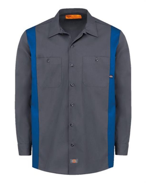 Dickies - Industrial Colorblocked Long Sleeve Shirt - Tall Sizes - 5524T