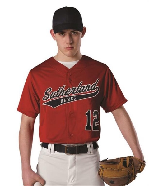 Alleson Athletic - Dura Light Mesh Baseball Jersey - 52MFFJ