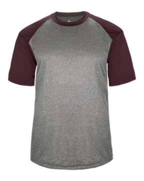 Steel Heather/ Maroon