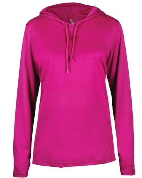 Badger - Women's B-Core Long Sleeve Hooded T-Shirt - 4165