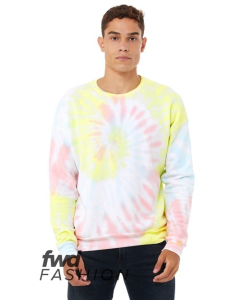 BELLA + CANVAS - FWD Fashion Tie-Dyed Crewneck Sweatshirt - 3945RD