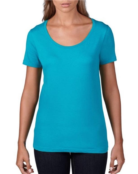 Anvil - Women's Featherweight Scoopneck T-Shirt - 391