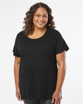 LAT - Curvy Collection Women's Fine Jersey Tee - 3816