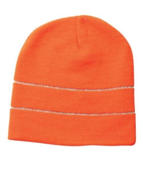 Bayside - USA-Made Safety Knit Beanie with 3M Reflective Thread - 3715