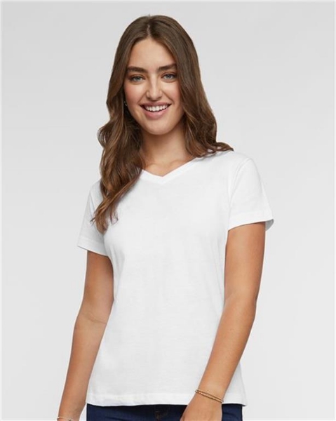 LAT - Women's Premium Jersey V-Neck Tee - 3587