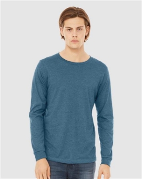 BELLA + CANVAS - Heather CVC Long Sleeve Tee - 3501CVC