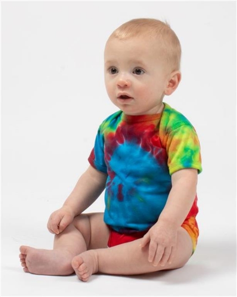 Dyenomite - Infant Spiral Tie-Dyed Onesie - 340MS