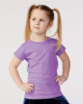 Rabbit Skins - Toddler Girls Fine Jersey Tee - 3316