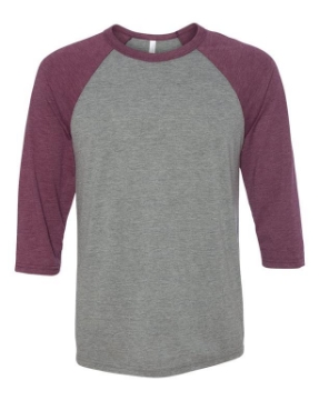 Grey/ Maroon Triblend