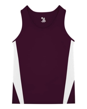 Maroon/ White