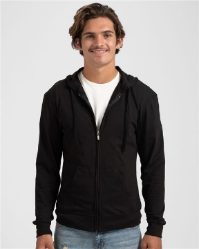 Tultex - Beach Full-Zip Hooded Long Sleeve T-Shirt - 260