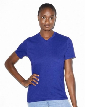 American Apparel - Women's Fine Jersey Classic V-Neck Tee - 2356W