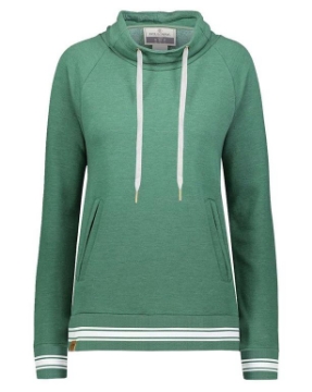 Dark Green Heather/ White