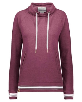 Maroon Heather/ White