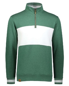 Dark Green Heather/ White