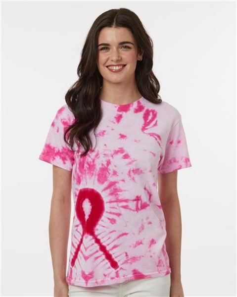 Dyenomite - Awareness Ribbon Tie-Dyed T-Shirt - 200AR