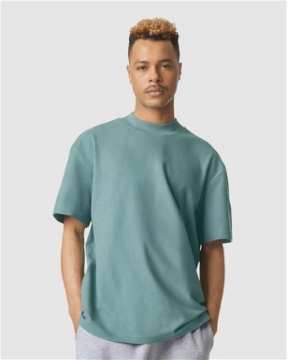 American Apparel - Pique Mockneck Tee - 1PQ