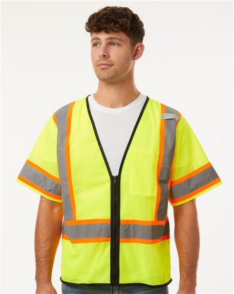 Kishigo - Class 3 Mesh Zippered Vest - 1565-1566