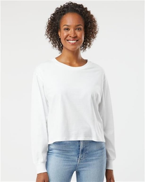 Alternative - Women's Cotton Jersey Long Sleeve Crop Tee - 1176