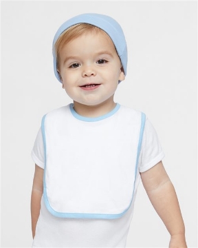 Rabbit Skins - Infant Contrast Trim Premium Jersey Bib - 1004