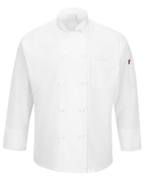 Chef Designs - Mimix™ Ten Knot Button Chef Coat with OilBlok - 044X