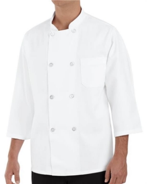 Chef Designs - Three-Quarter Sleeve Chef Coat - 0402