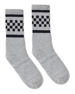 SOCCO - USA-Made Checkered Crew Socks - SC300