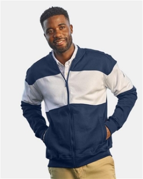 Nautica - Anchor Fleece Colorblocked Bomber Jacket - N17928