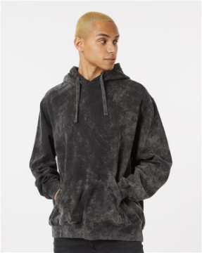 Dyenomite - Premium Fleece Mineral Wash Hooded Sweatshirt - 854MW