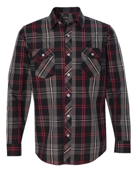 Burnside - Long Sleeve Plaid Shirt - 8202