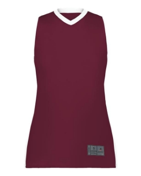 Maroon/ White