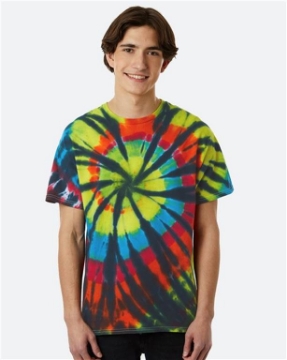 Dyenomite - Rainbow Cut-Spiral Tie-Dyed T-Shirt - 200TD