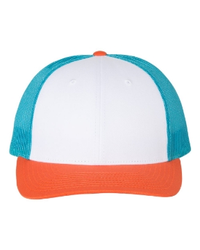 White/ Blue Hawaiin/ Pale Orange