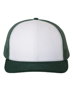 White/ Dark Green