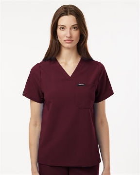 Jaanuu - Women's Rhena Essential 1-Pocket Scrub V-Neck Top - W10001