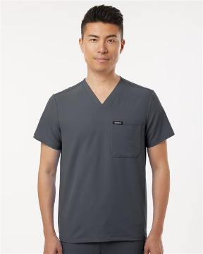 Jaanuu - Holmes Everyday 1-Pocket Scrub V-Neck Top - M10001