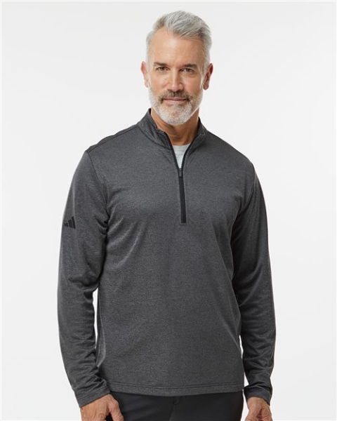 Adidas - Men's Space Dyed Quarter-Zip Pullover - A593