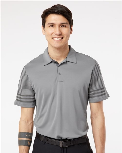 Adidas - Men's Striped Sleeve Polo - A490