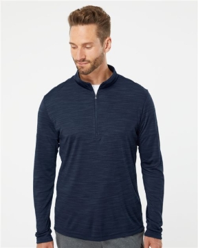 Adidas - Men's Lightweight Mélange Quarter-Zip Pullover - A475