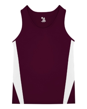 Maroon/ White