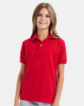 Hanes - Youth EcoSmart® Jersey Polo - 054Y