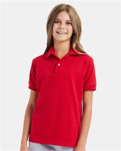 Hanes - Youth EcoSmart® Jersey Polo - 054Y