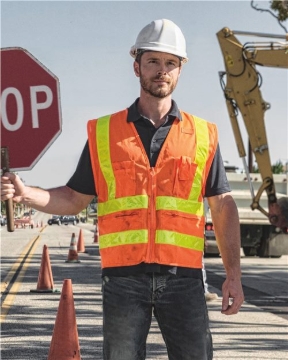 Kishigo - Unisex Prismatic Hydrowick-Lite Multi Zipper Vest - 1197-1198