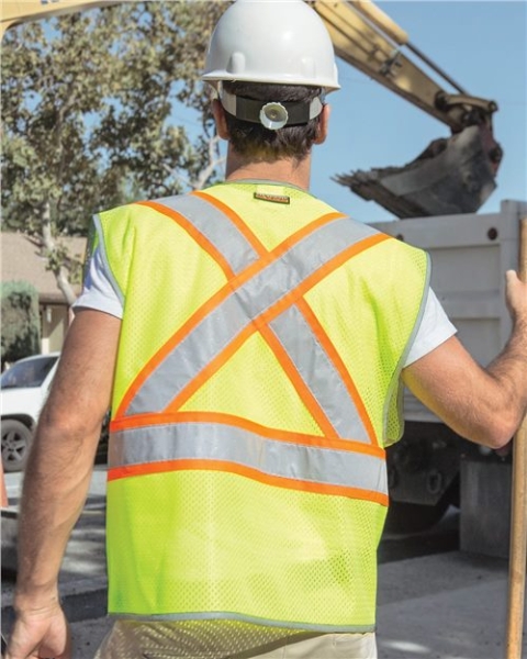 Kishigo - Unisex Premium Brilliant Series® X Back Dual Compliant Vest - 1576-1577