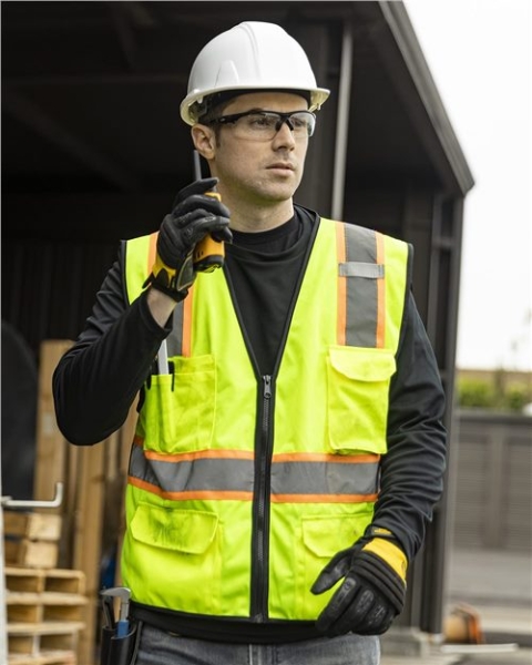 Kishigo - Unisex 6 Pocket Contrast Class 2 Vest - 1580-1581